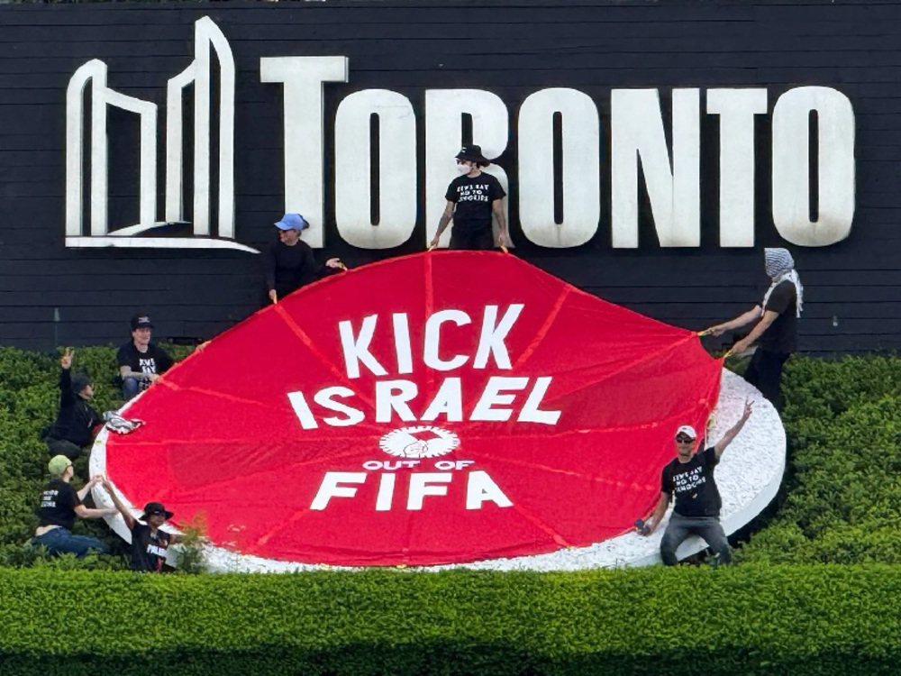 Canadians give FIFA and Israel red card