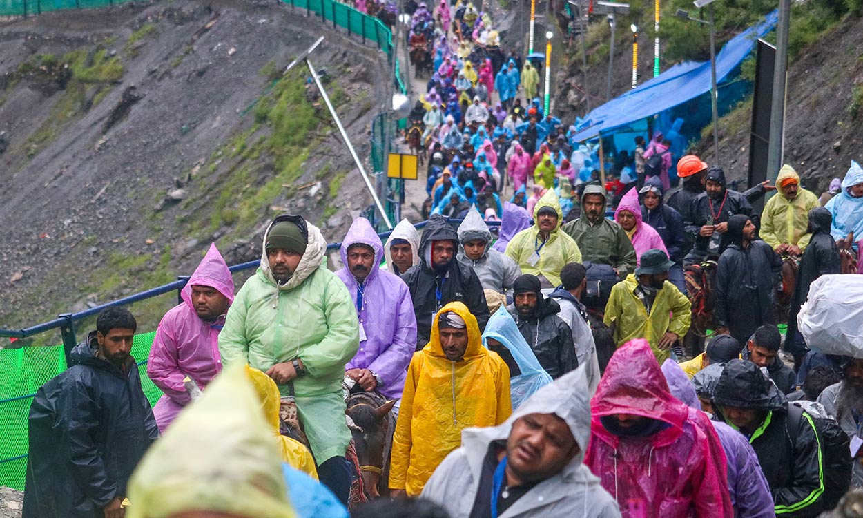 One pilgrim dies, four injured in separate Amarnath Yatra incidents