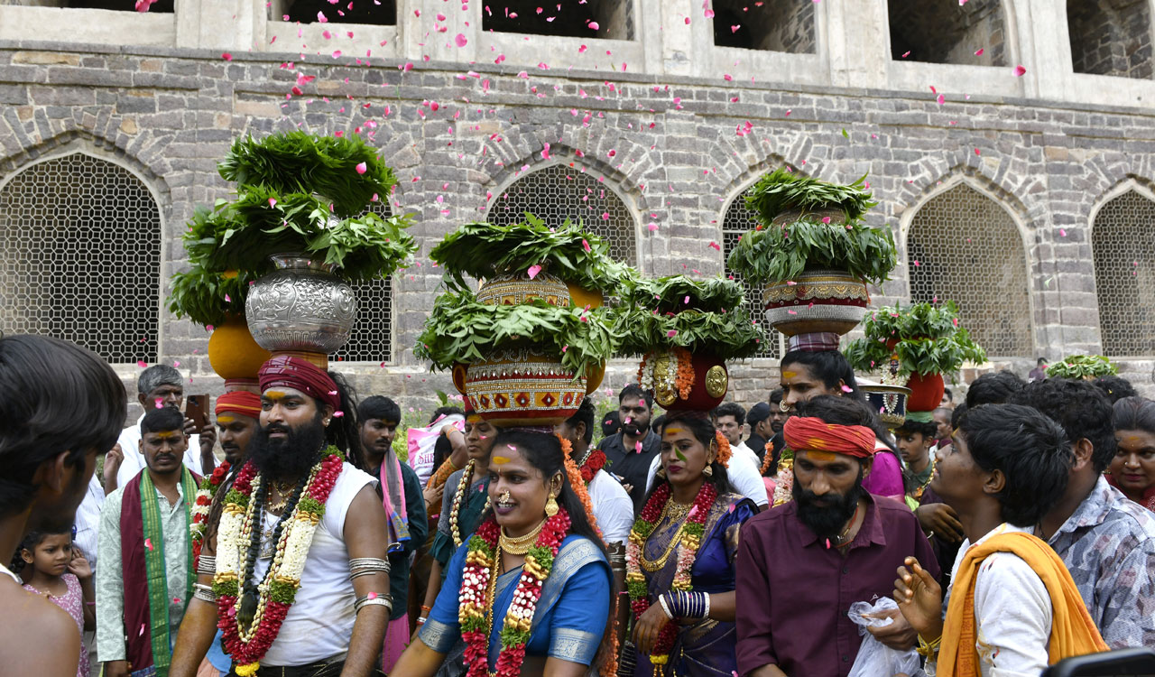 Bonalu begins at Golconda’s Sri Jagadamba Mahankali Temple