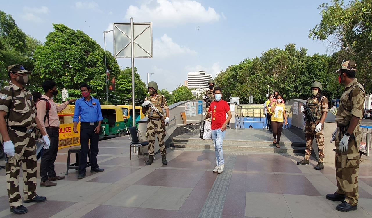 Three Delhi Metro station gates shut ahead of CJP protest
