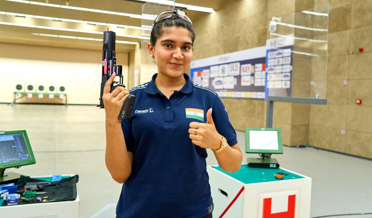Hyderabad’s Esha Singh strikes gold as Manu Bhaker wins bronze at ISSF World Cup