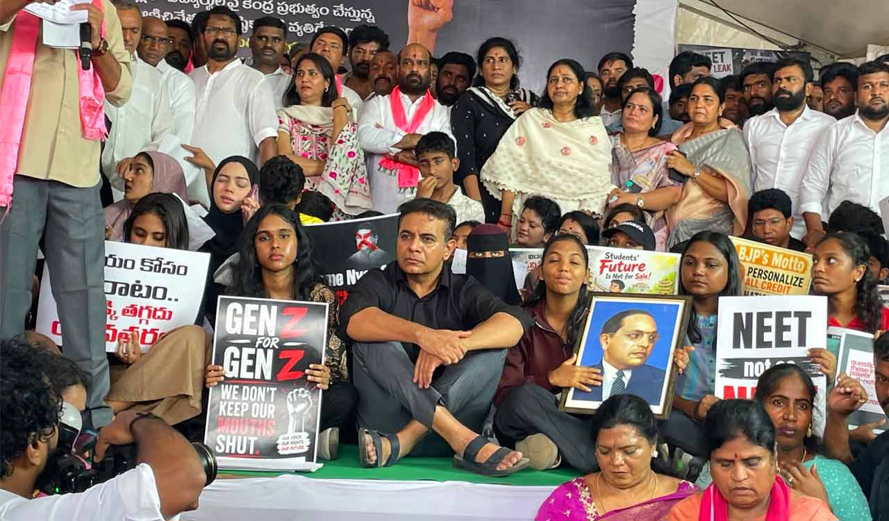NEET UG paper leak: Student protests disrupt Hyderabad, demand Dharmendra Pradhan’s resignation