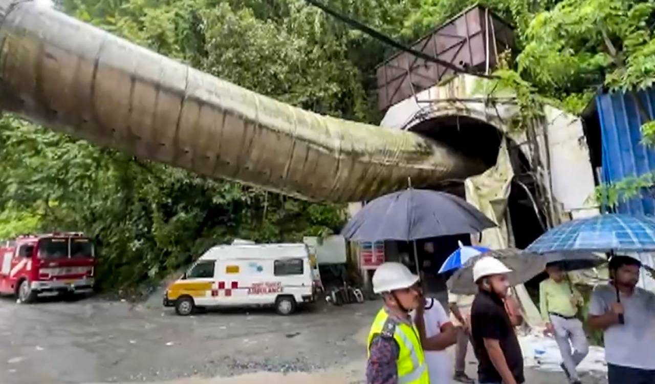 10 killed, 17 missing after suspected gas explosion triggers Sikkim tunnel collapse
