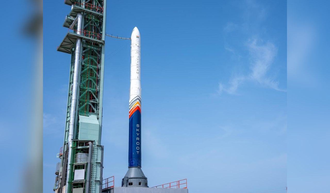 Hyderabad-based Skyroot sends India’s first private orbital rocket Vikram-1 into space
