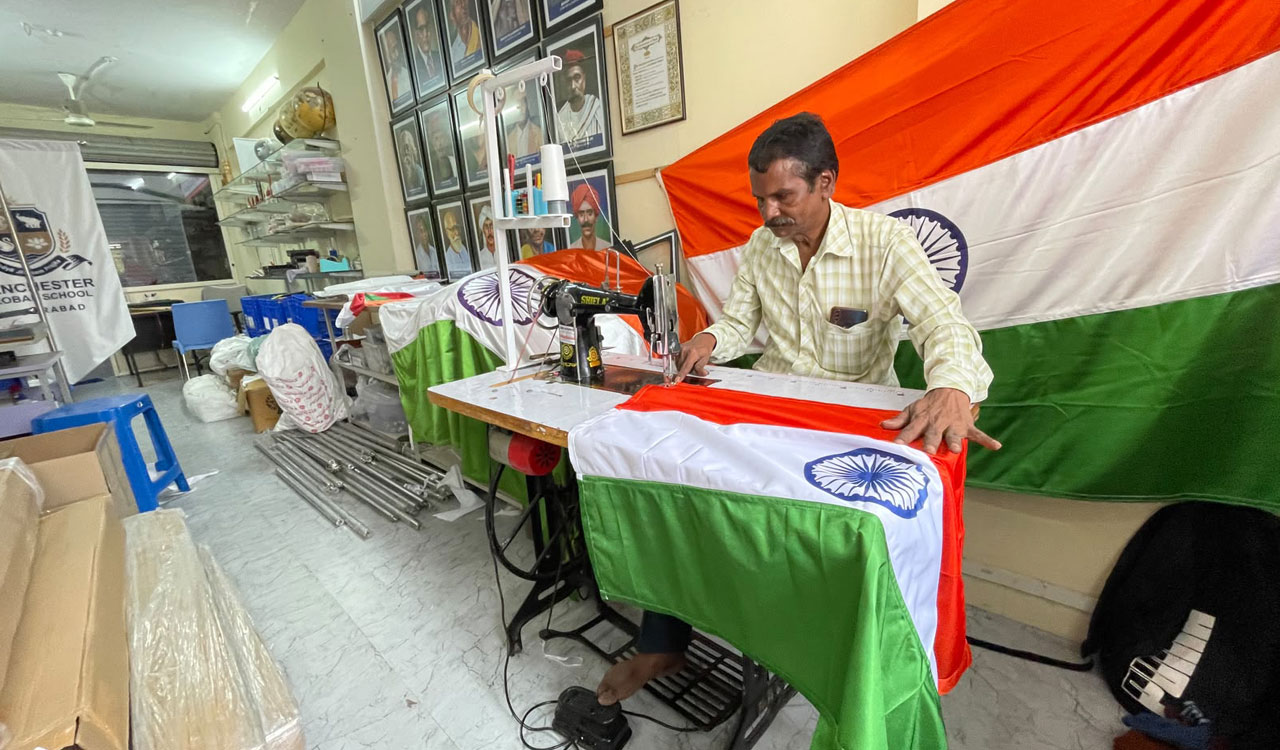 From software jobs to tricolour flags: Hyderabad family’s patriotic business journey