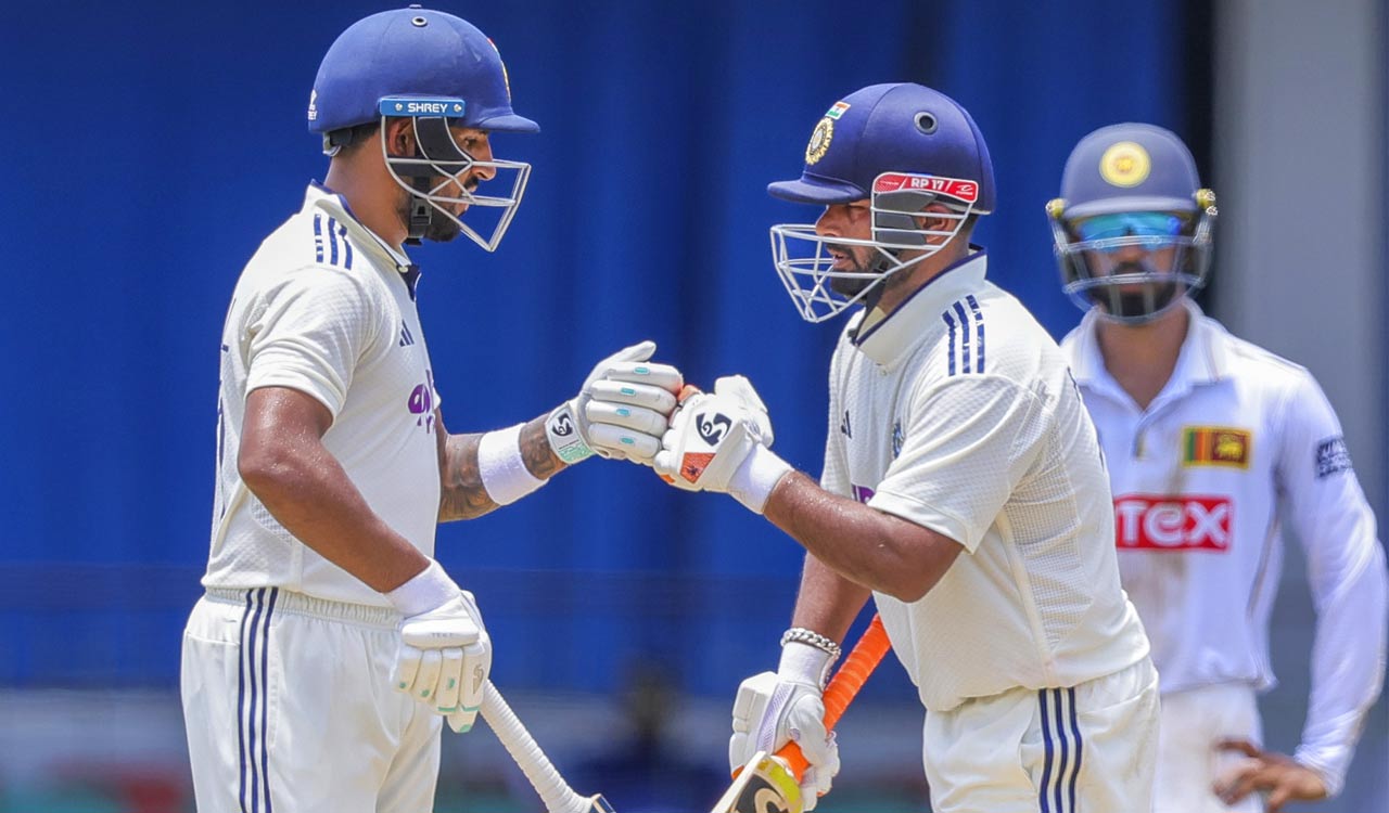 Pant, Jurel hit fifties as India take control against Sri Lanka