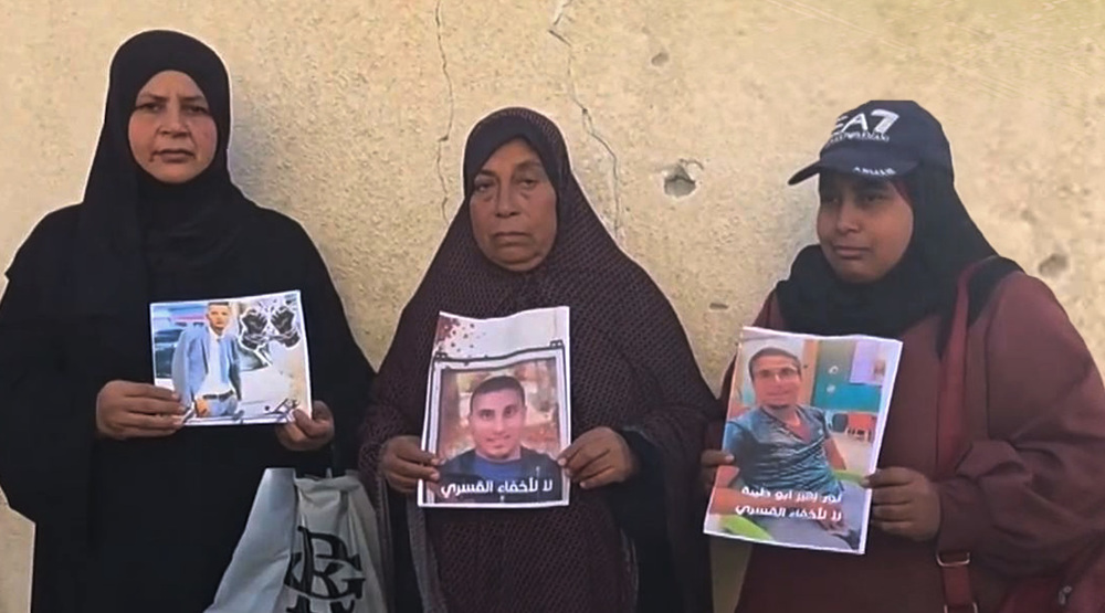 Gazans search for loved ones on Enforced Disappearances Day