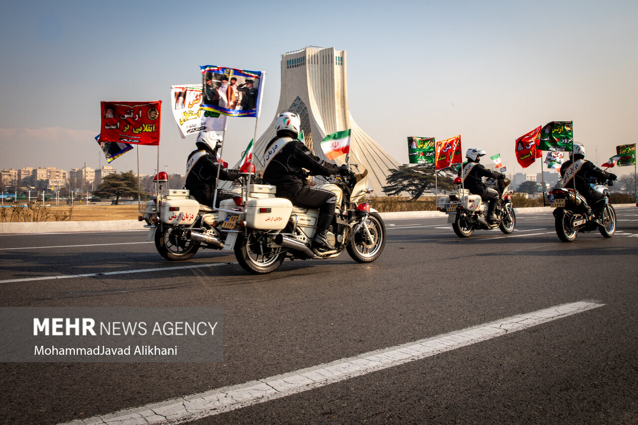VIDEO: Motorcyclists join Sacrifice for Iran Rally in Tehran