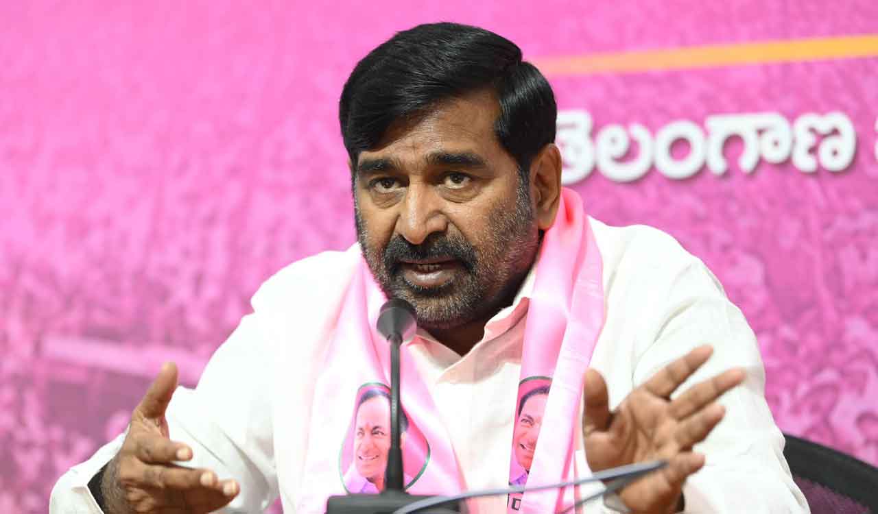 Jagadish Reddy slams Congress government over water, power shortage affecting farmers