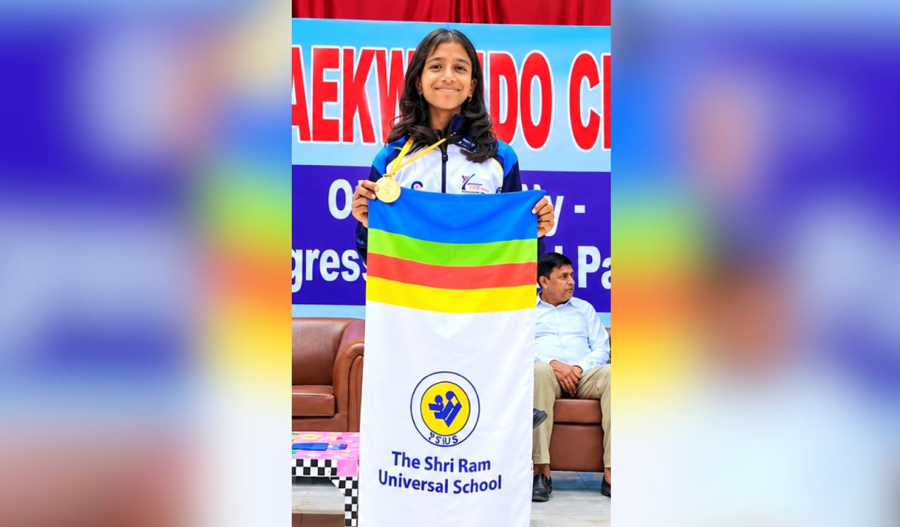 Hyderabad student Samiksha wins gold at CBSE Taekwondo Nationals