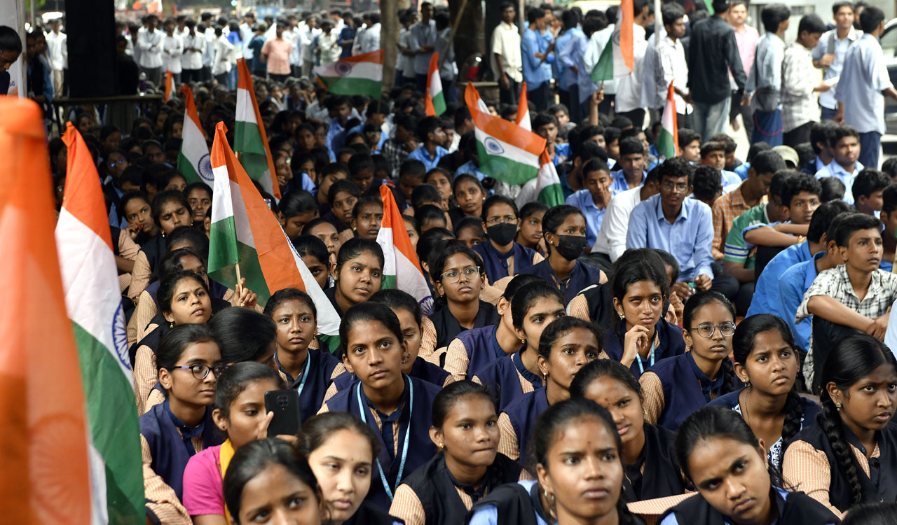 Hyderabad: Polytechnic students protest over GO MS 97, demand SBTET control