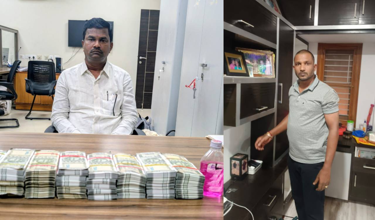 Abdullapurmet tahsildar, surveyor held for accepting Rs 20 lakh bribe in HMDA layout survey
