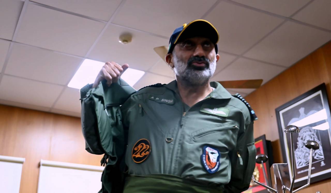 IAF Chief AP Singh flies Kiran aircraft at Dungial Air Force Academy