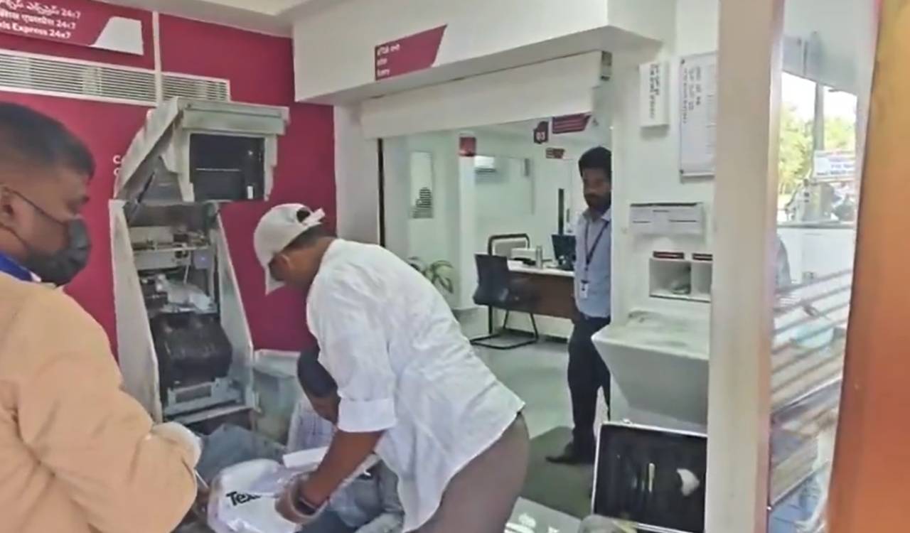 ATM heist in Shamshabad: Burglars decamp with Rs 32 lakh cash