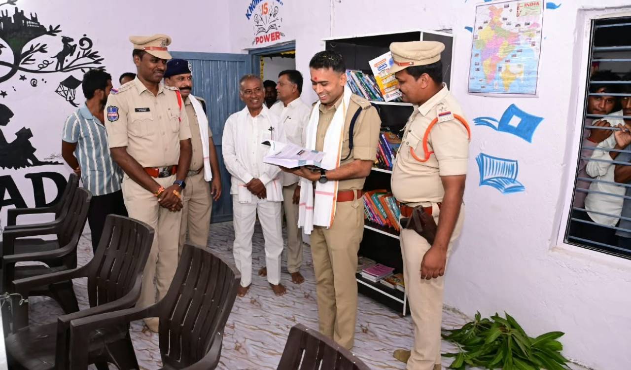 Adilabad police set up third library in remote village to aid job aspirants