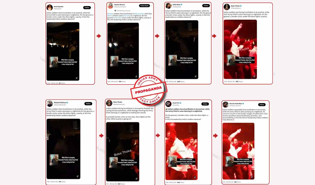 Indian Army fact-check exposes Pakistan-based accounts over misleading video targeting Army Chief