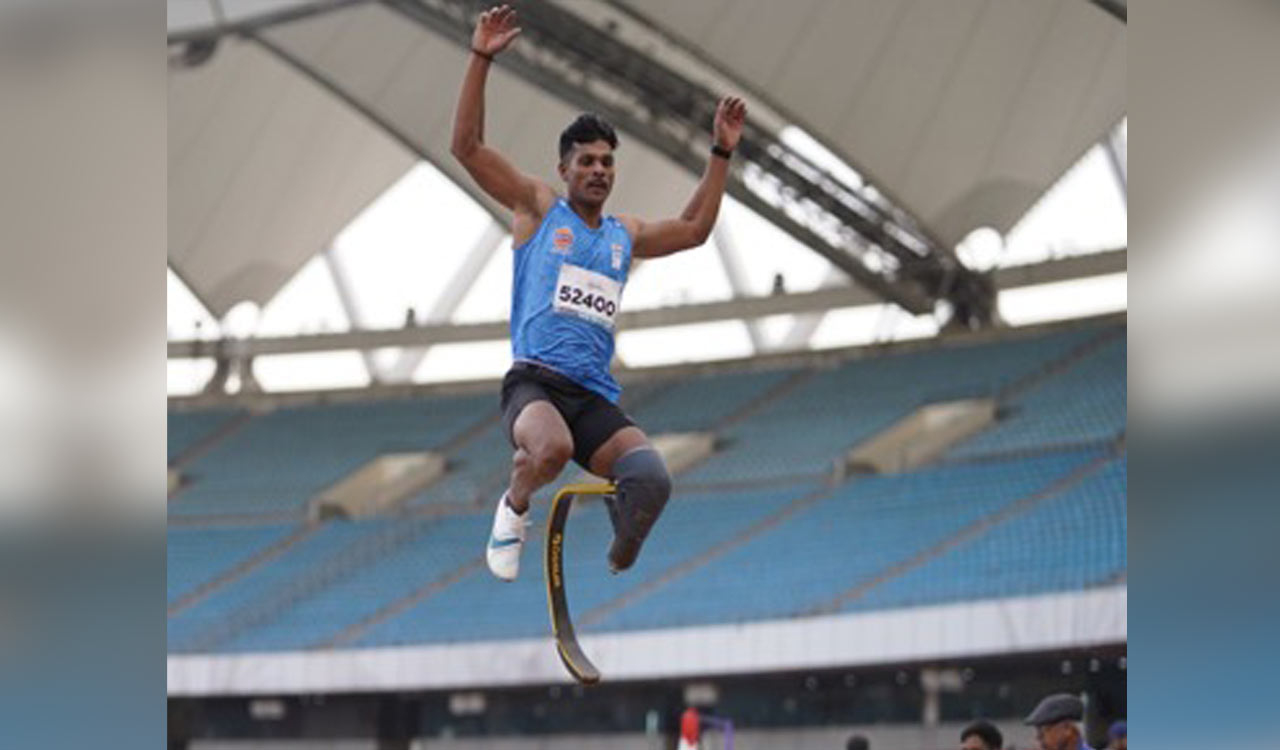 Dharmaraj Solairaj retains Asian Para Games long jump title with record 7.15m