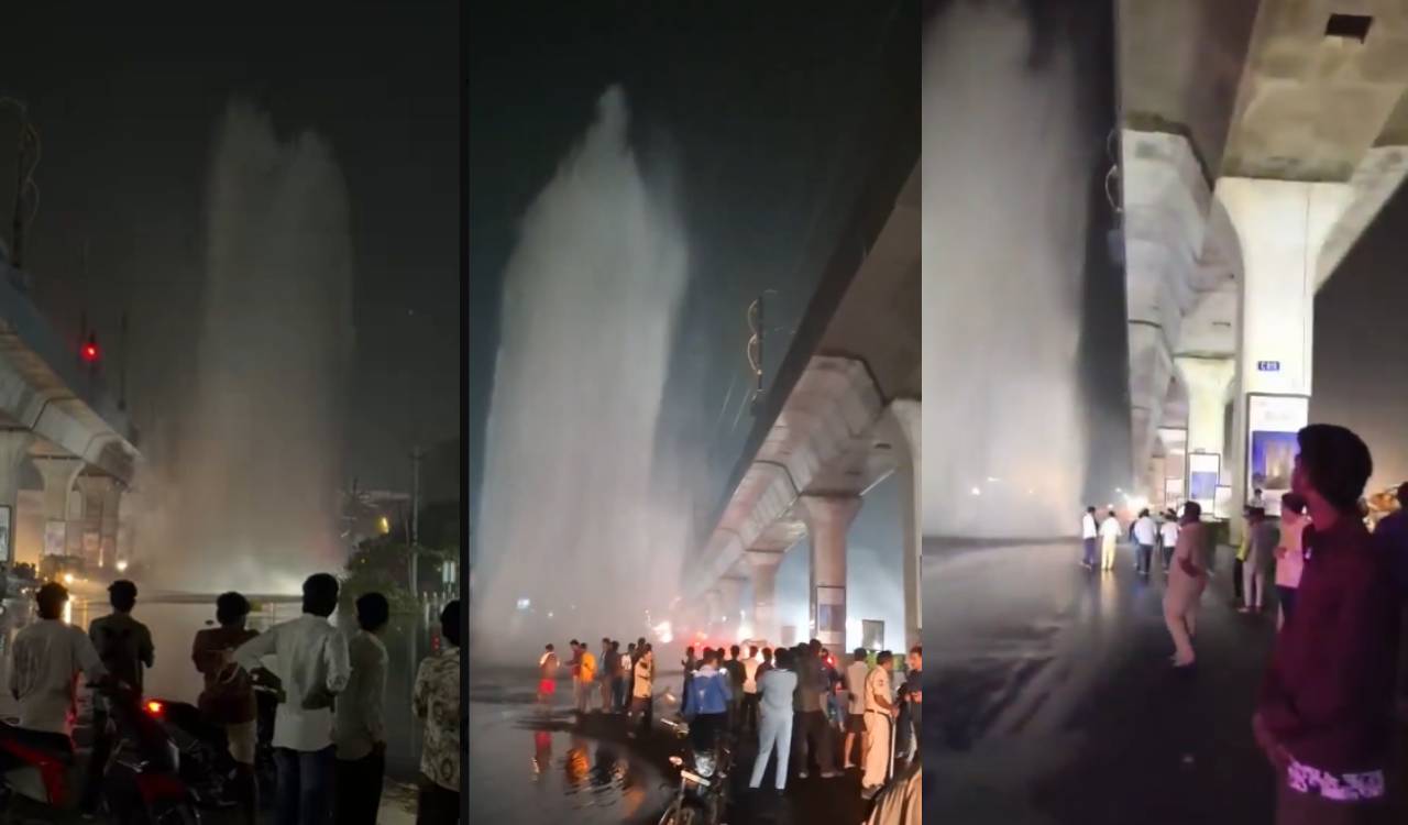 Speeding car crashes into Krishna water pipeline near Nagole metro station, driver killed