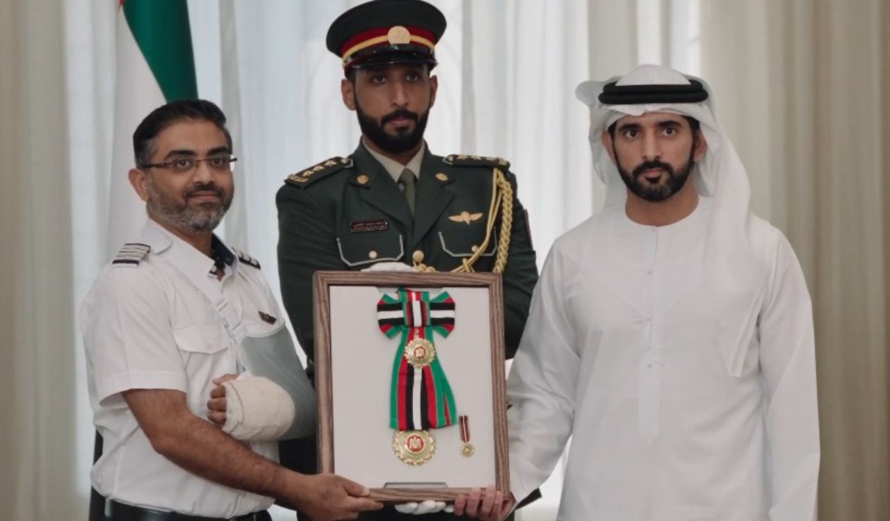 UAE honours Indian pilot Smit Machchhar and flydubai crew for bravery