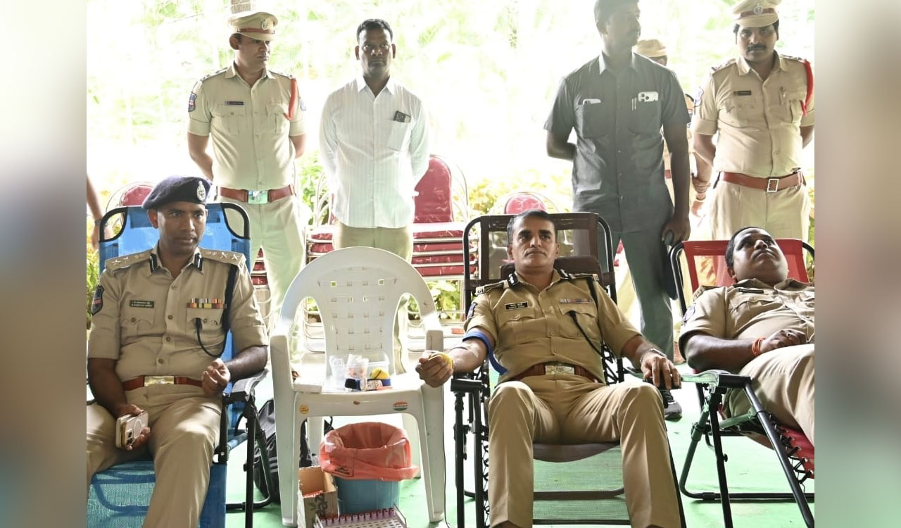 Future City Police holds blood donation camp at Shastra Gardens