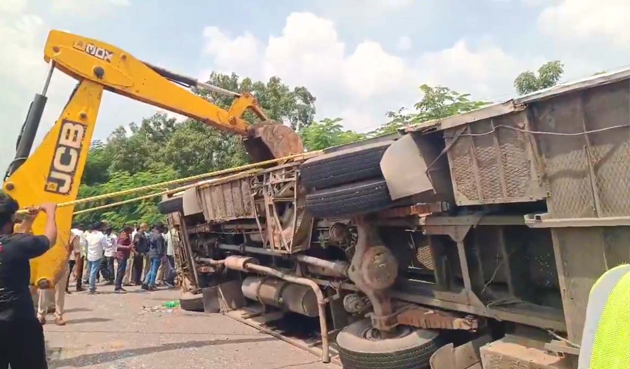 Vikarabad bus accident: Four killed, injured shifted to hospitals