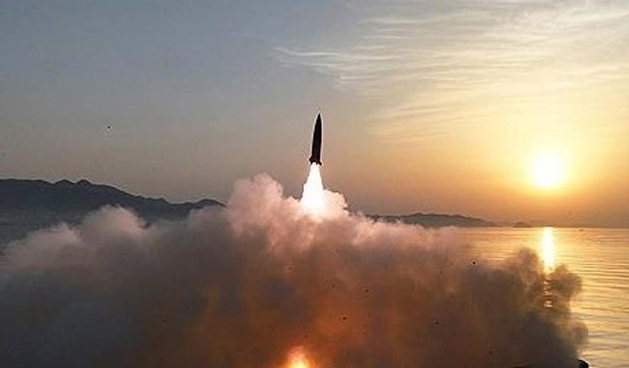 North Korea’s Kim oversees hypersonic missile launch, calls for bolstering war deterrent